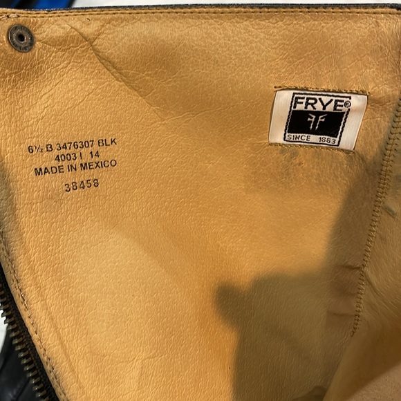 Frye Jackie Tall Black Leather Zip Riding Boot - Picture 6 of 6